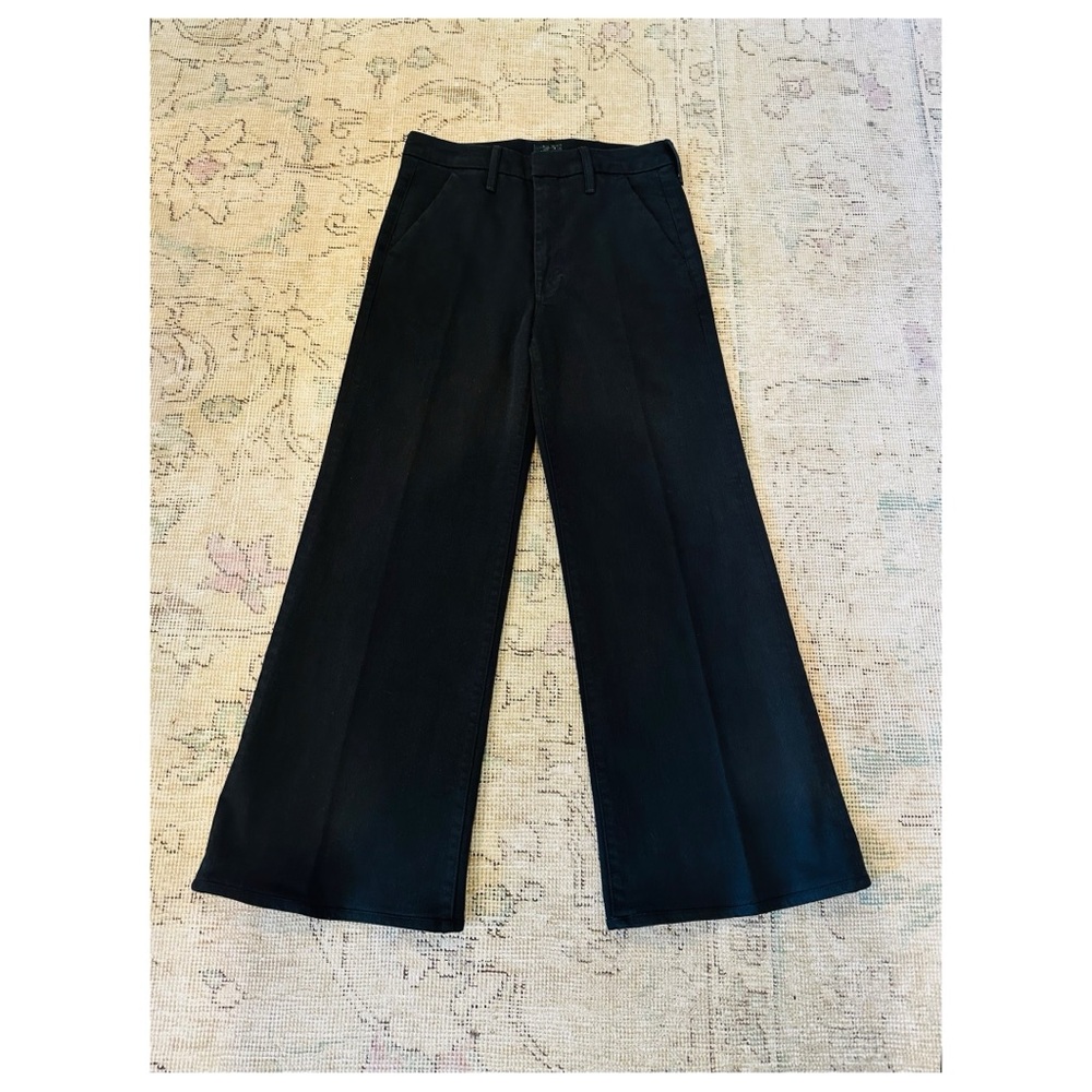 MOTHER The Roller Prep in Pitch Wide Leg Trouser Jeans 29x28 - Picture 2 of 9